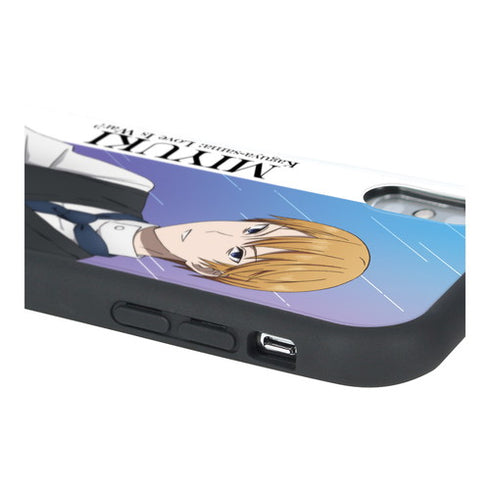 『かぐや様は告らせたい?~天才たちの恋愛頭脳戦~』描き下ろしイラスト 白銀御行 雨の日のお出かけver. 耐衝撃グリップ iPhoneケース